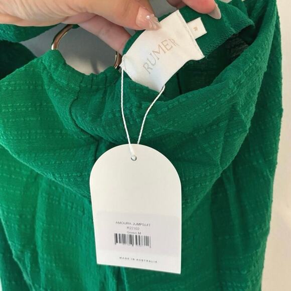 NWT Rumer Amoura Jumpsuit In Green Size Medium - Picture 7 of 10